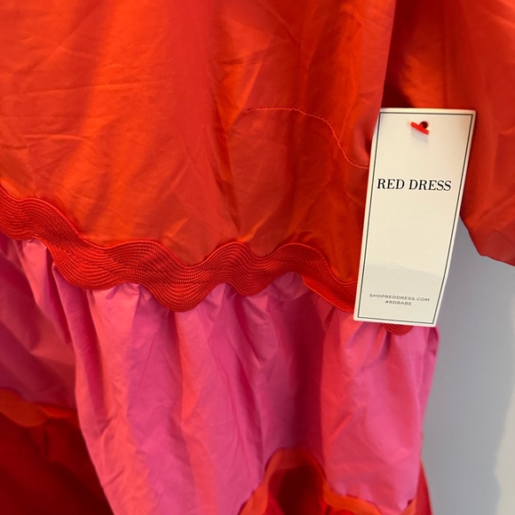 EVERYONE'S FAVORITE RED MULTICOLOR RICKRACK MINI DRESS - Picture 8 of 9